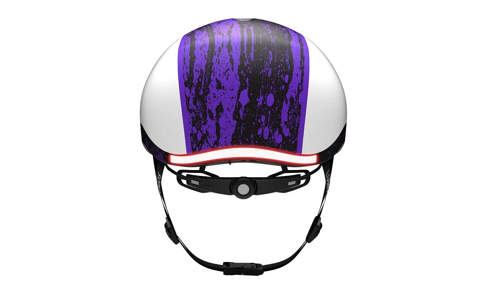 LUMOS Nyxel Youth Helm Schwarz/Lila S 2/3
