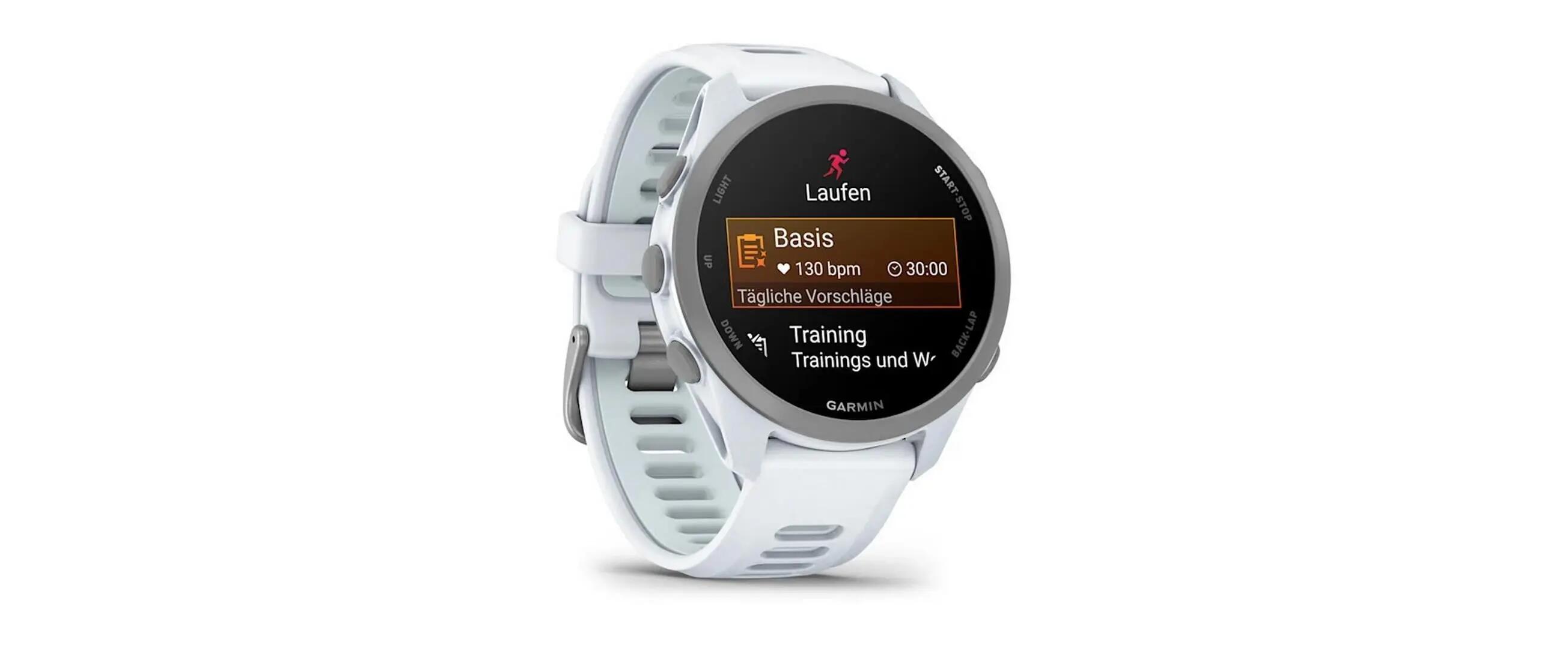 GARMIN Forerunner 170 OLED Sportuhr Silikon Weiss 3/3