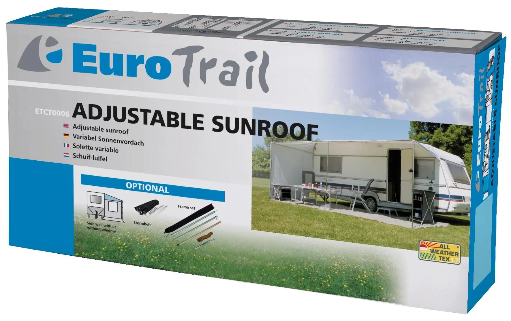 Eurotrail Sonnenvordach Caravan-Vorzelt mit Seitenwand 2/2