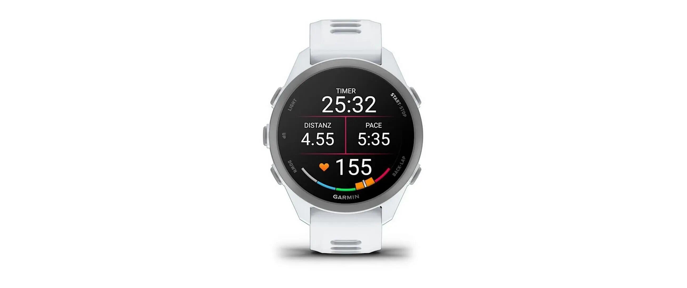 GARMIN Forerunner 170 OLED Sportuhr Silikon Weiss 2/3