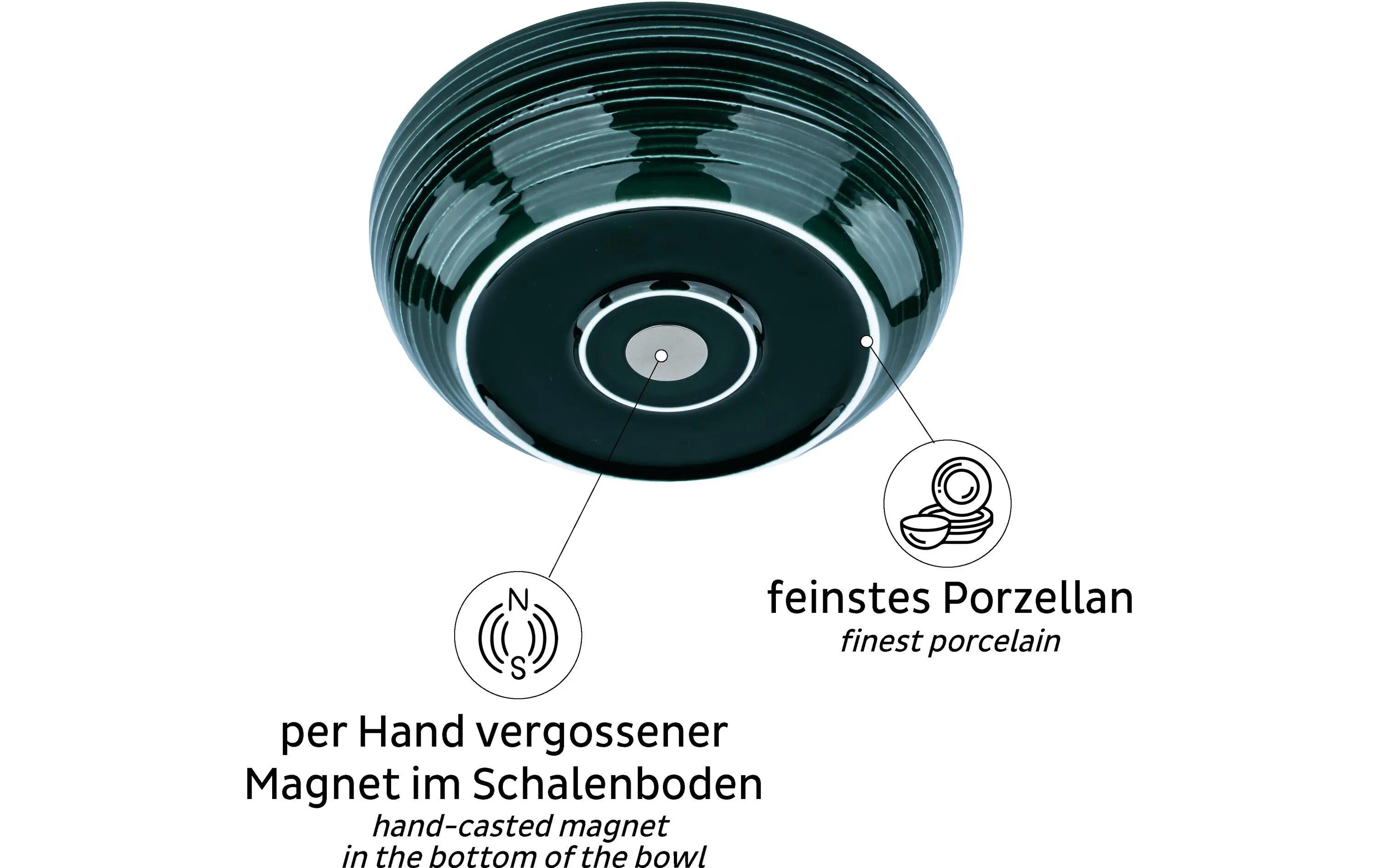 Silwy Magnetic Food Bowl Dark Green 3/3