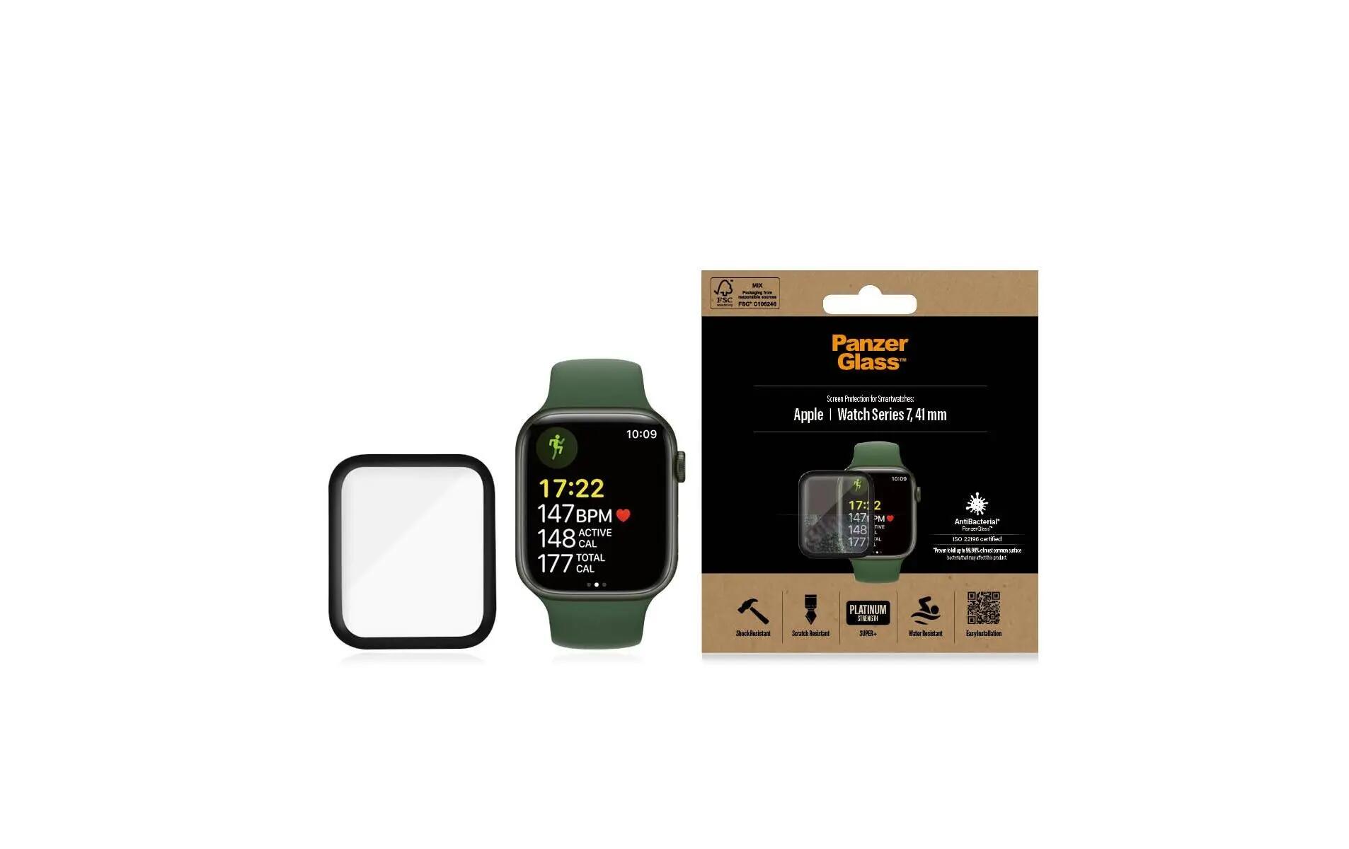 Panzerglass Protection écran Apple Watch Series 7/8 41 mm 2/3