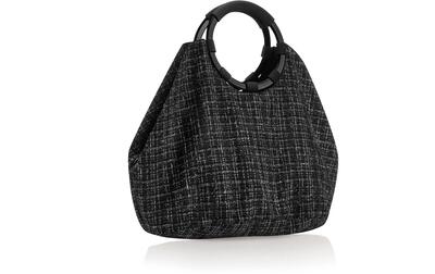Reisenthel Loopbag Hobo Bouclé Black Borsa a mano