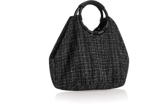 Reisenthel Loopbag Hobo Bouclé Black Borsa a mano