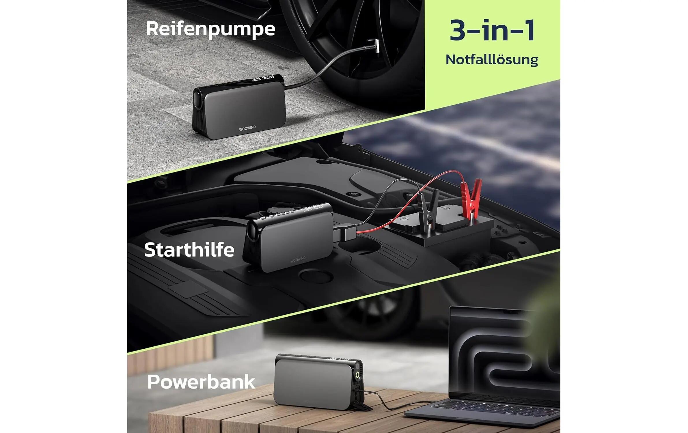 Woowind Bora Plus Pompa 3-in-1 65 W 2–150 PSI 2/3