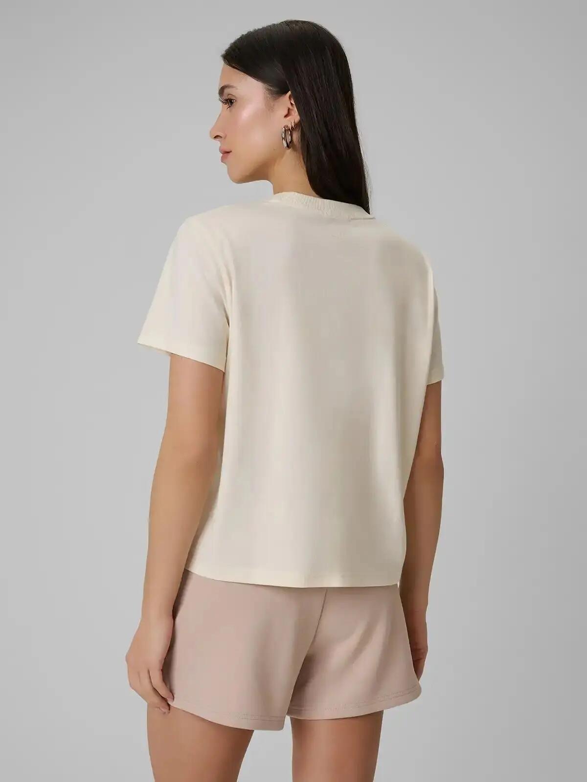 KOSZULKA DAMSKA 4F T-SHIRT SPORTOWY Z NADRUKIEM BAWEŁNIANY L F2743 SS26 4/10