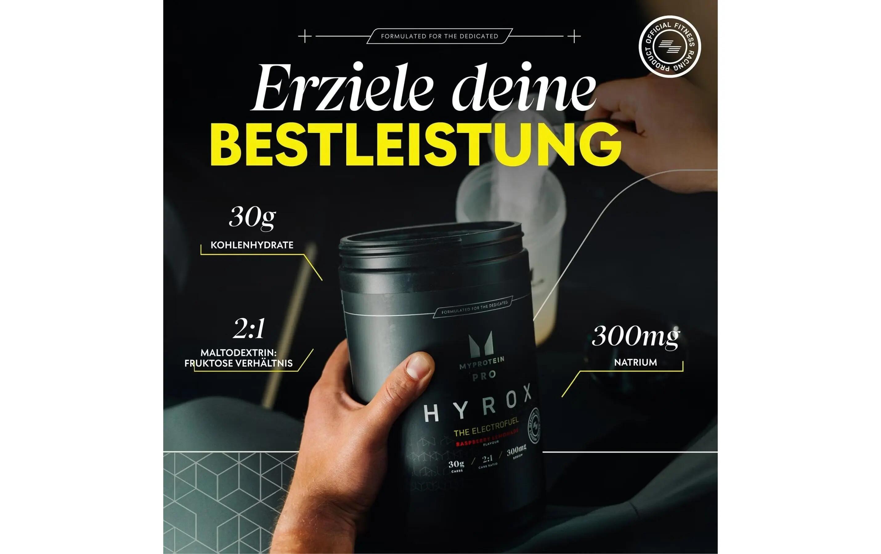 MyProtein Hyrox The Electrofuel Himbeere 1020 g 2/4