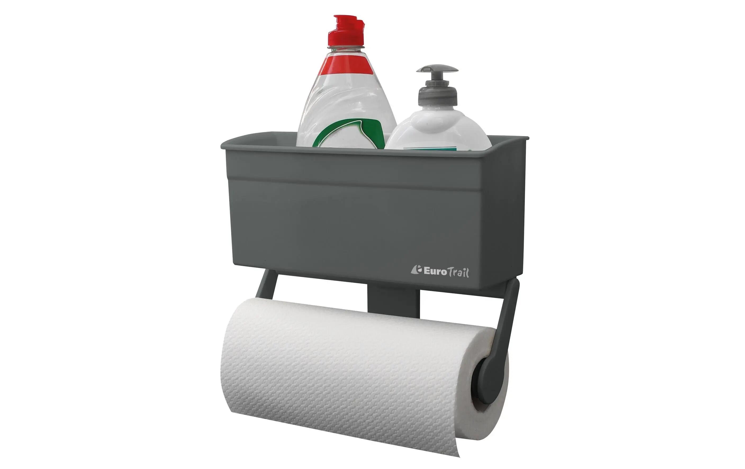 Eurotrail Support rouleau papier ventouses Gris 2/3