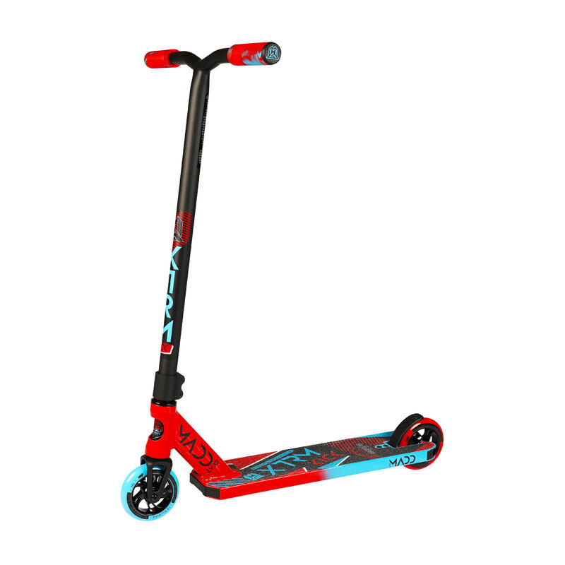 Stunt Scooter Freestyle Roller MGP Madd Gear Kick extreme rot - blau