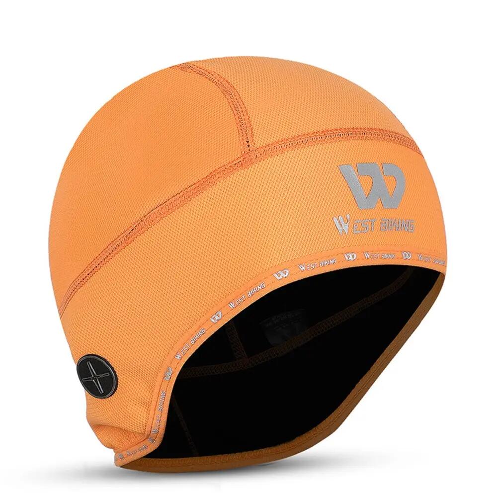 Bonnet de cyclisme thermique coupe-vent avec trou pour écouteurs 2/3