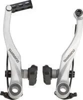 Shimano Alivio T4000 V-Bremse Hinterrad in Silber