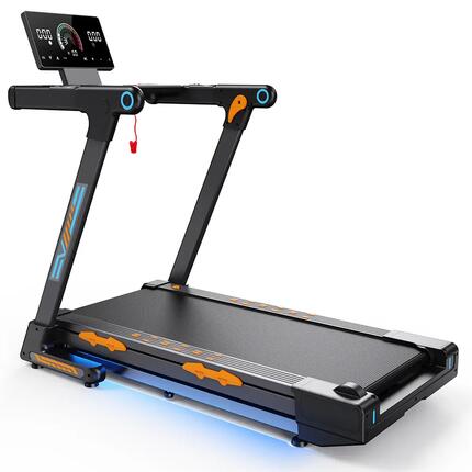Tapis de course pliable FT71 pour la maison, LED, application