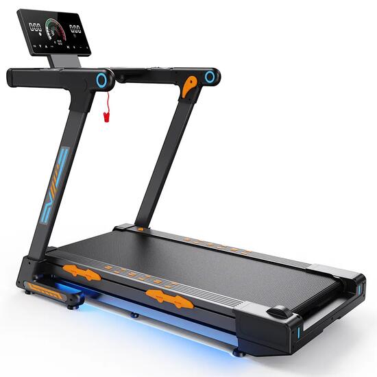 Tapis de course pliable FT71 pour la maison, LED, application