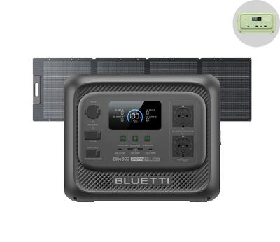 Elite 300+200w bluetti draagbare powerstation 3014wh voor camper en noodstroom