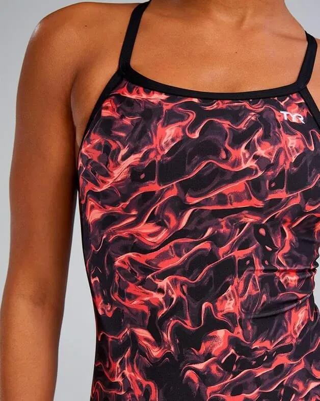 Costum inot intreg pentru femei - ENERGIA Durafast Elite Diamondfit W - rosu 5/5