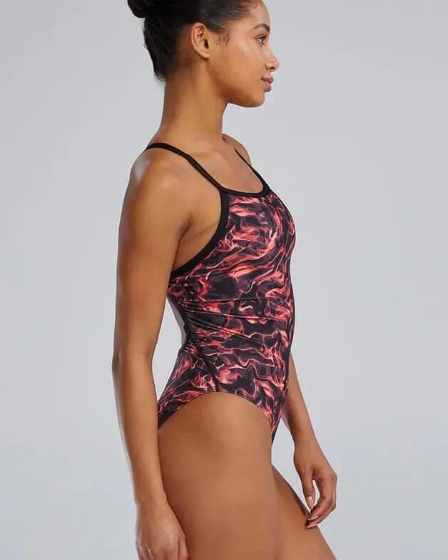 Costum inot intreg pentru femei - ENERGIA Durafast Elite Diamondfit W - rosu 4/5
