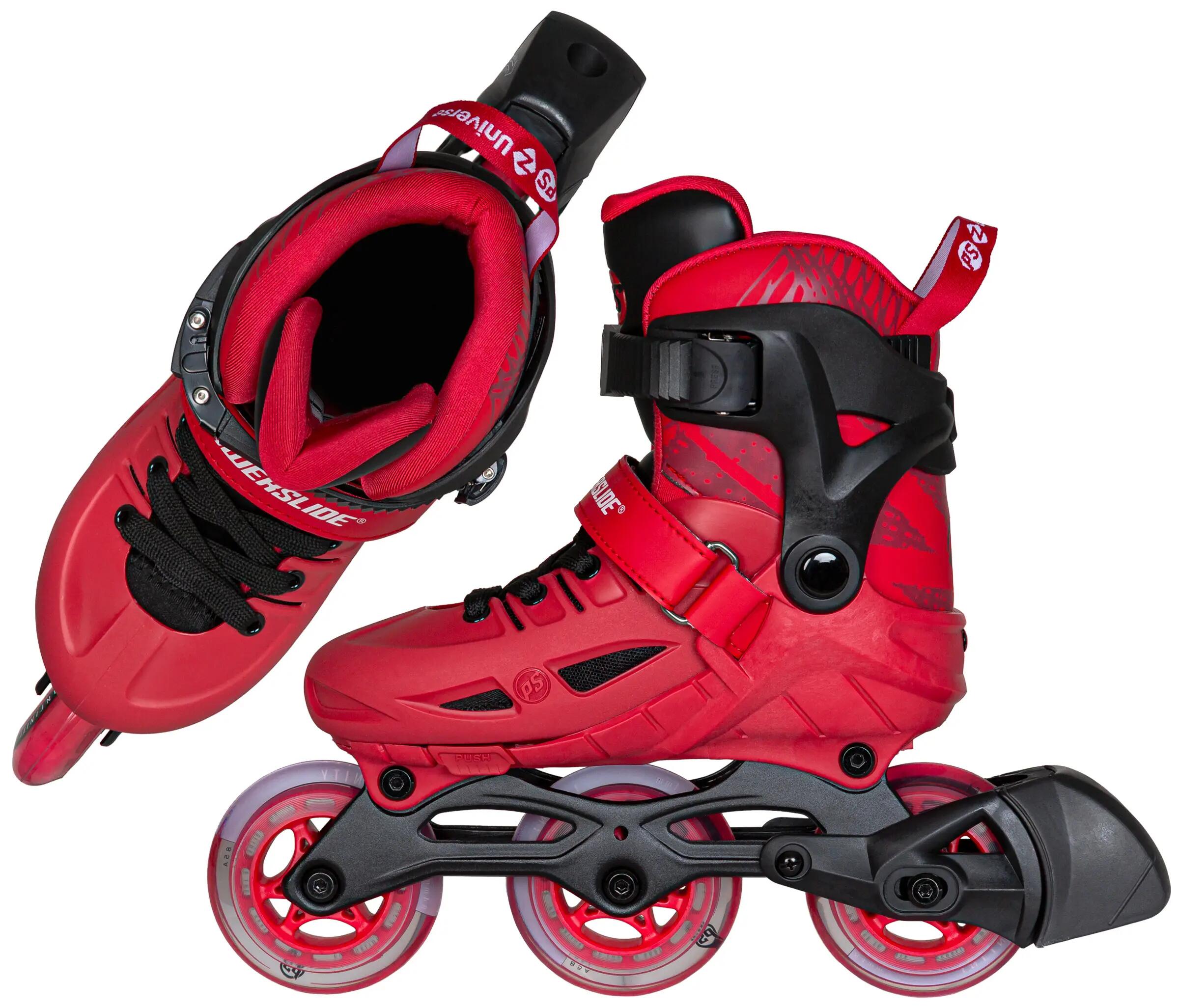 POWERSLIDE Universe Red verstelbare volwassen recreatieve rolschaatsen 7/7