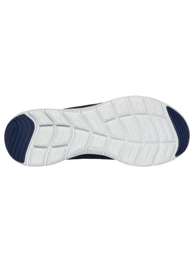 Baskets de sport - Femme - Talon plat - Skechers FLEX APPEAL 5.0 - Bleu 5/5