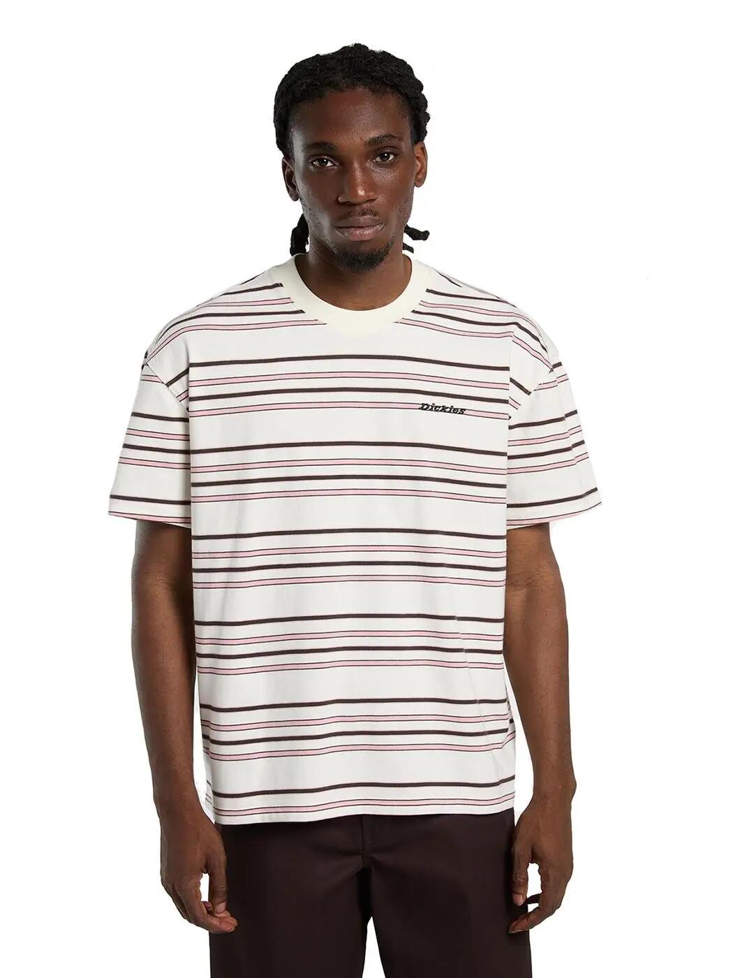 T-Shirt für Männer Dickies East Liberty Rosa. 3/4