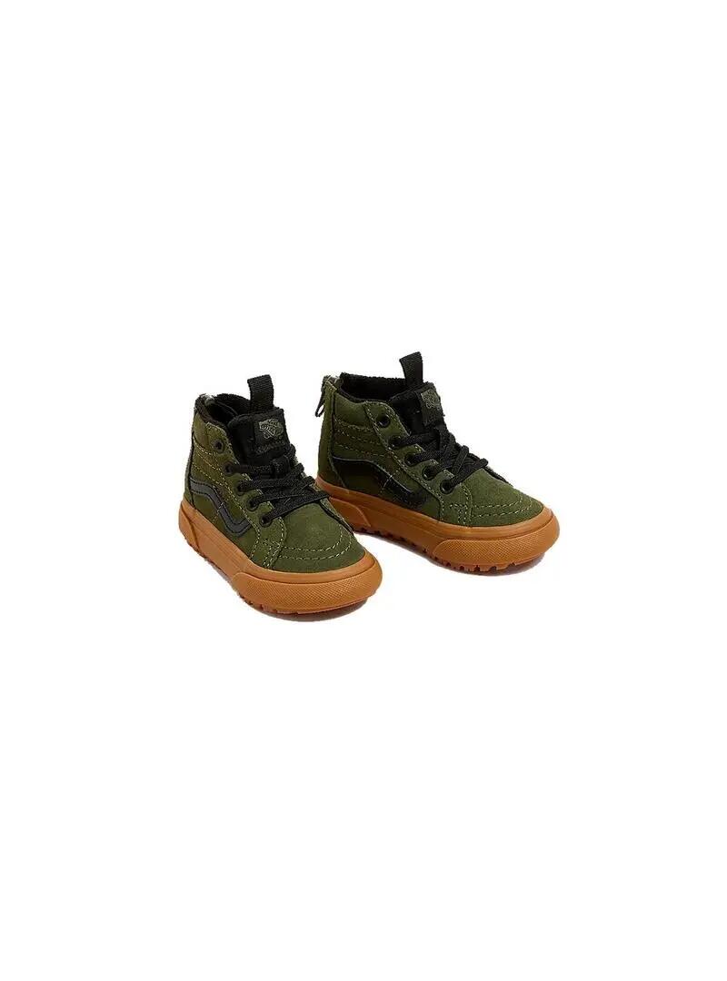 Chaussure pour enfant Vans Sk8-hi vert 3/4