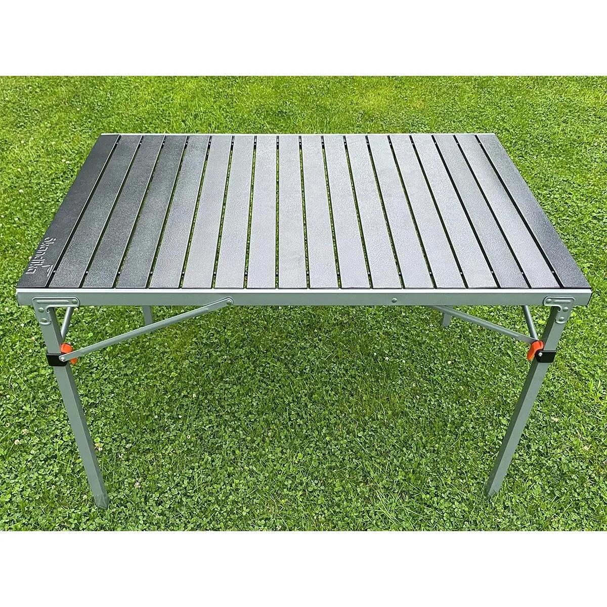 Maikku - Aluminium klapkampeertafel - 6 personen - 107 x 70 x 70 cm 3/8