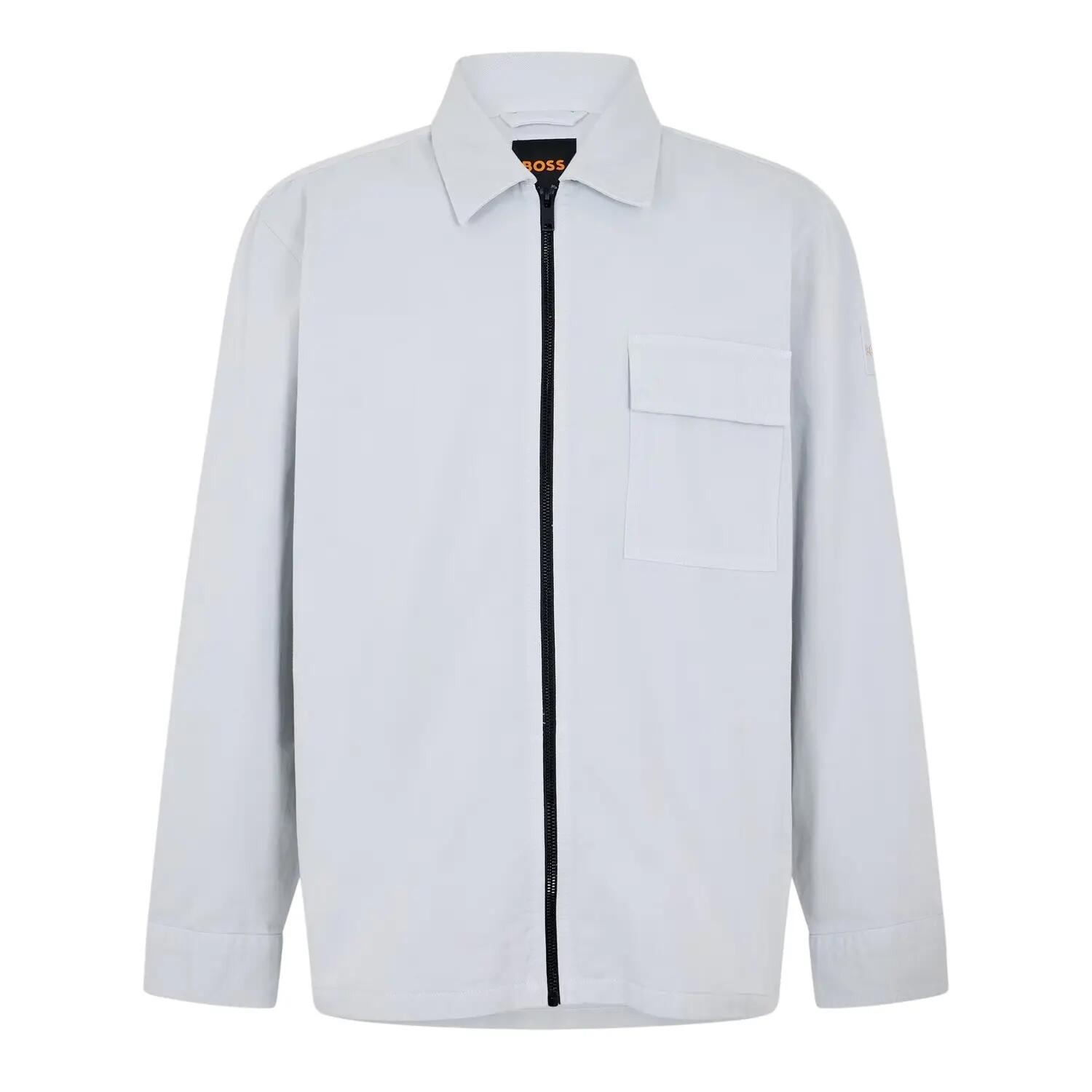 Boss Mens Patterned Chest Pocket Overshirt