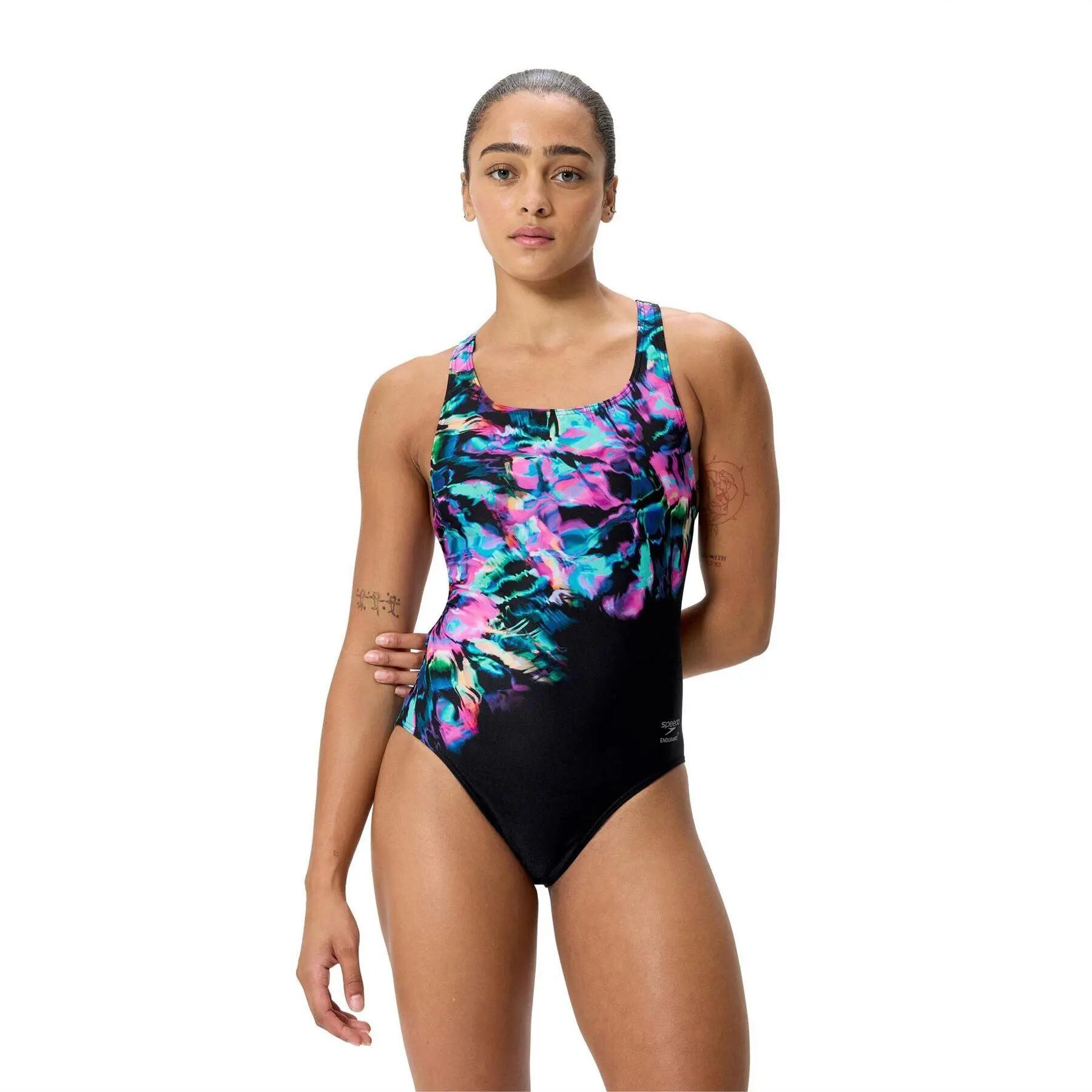 Speedo Womens/Ladies Abstract One Piece Swimsuit