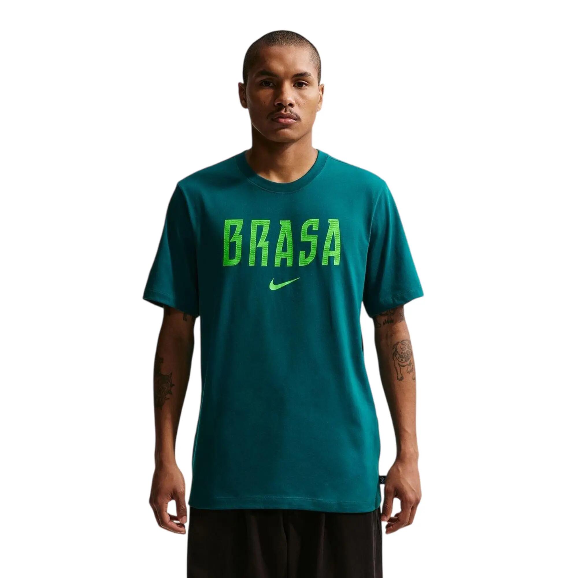 Nike Mens Brazil Short-Sleeved Football T-Shirt