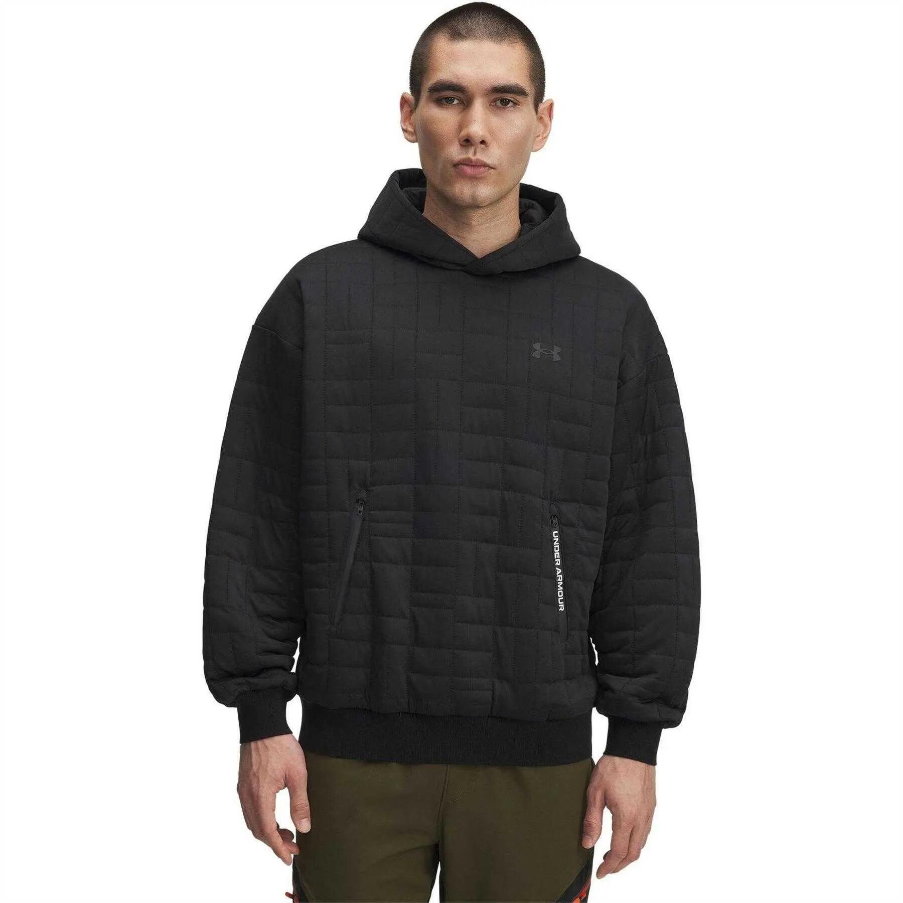 Under Armour Mens Unstoppable Quilted Pullover Hoodie