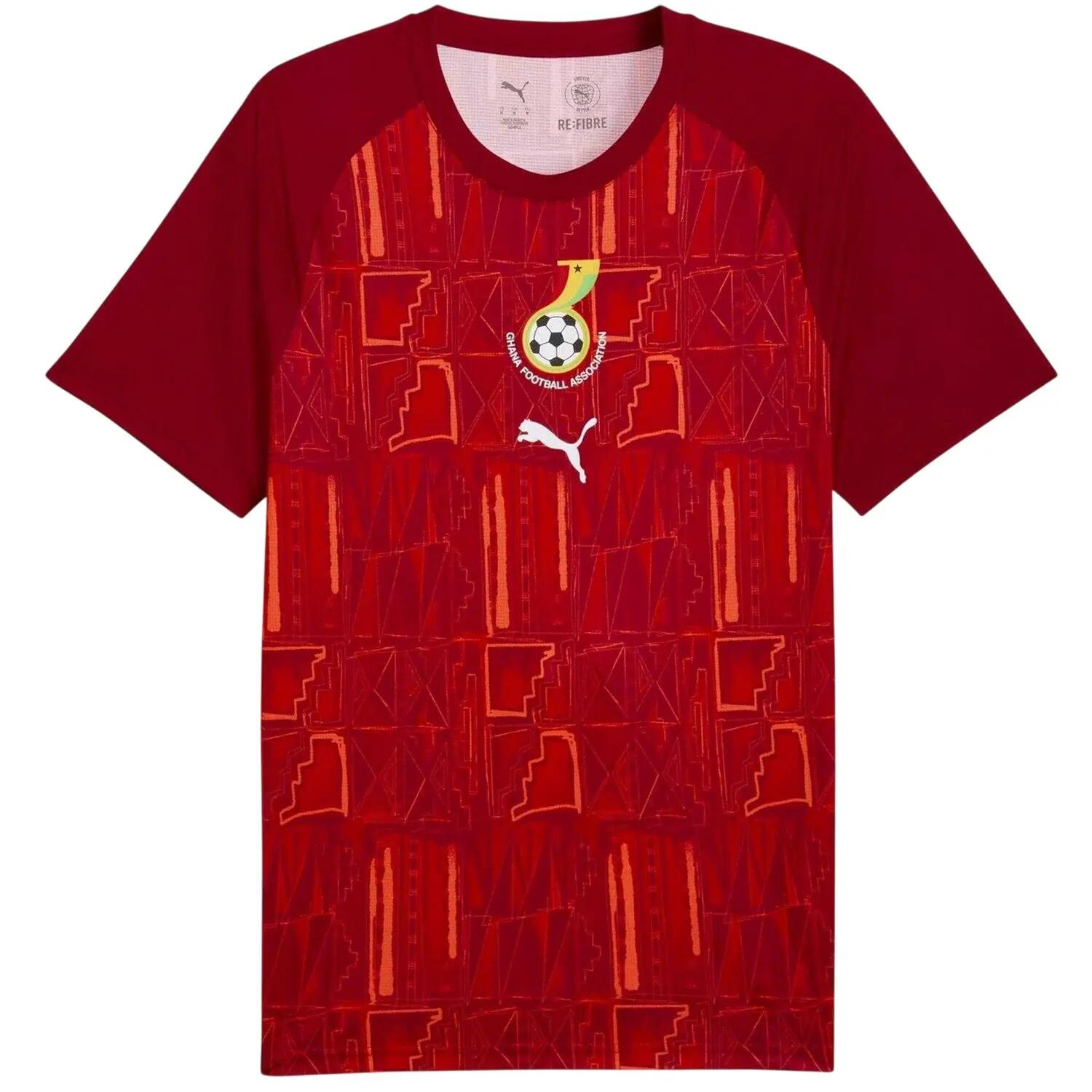 Puma Mens World Cup 2026 Ghana Crew Neck Short-Sleeved Football Shirt