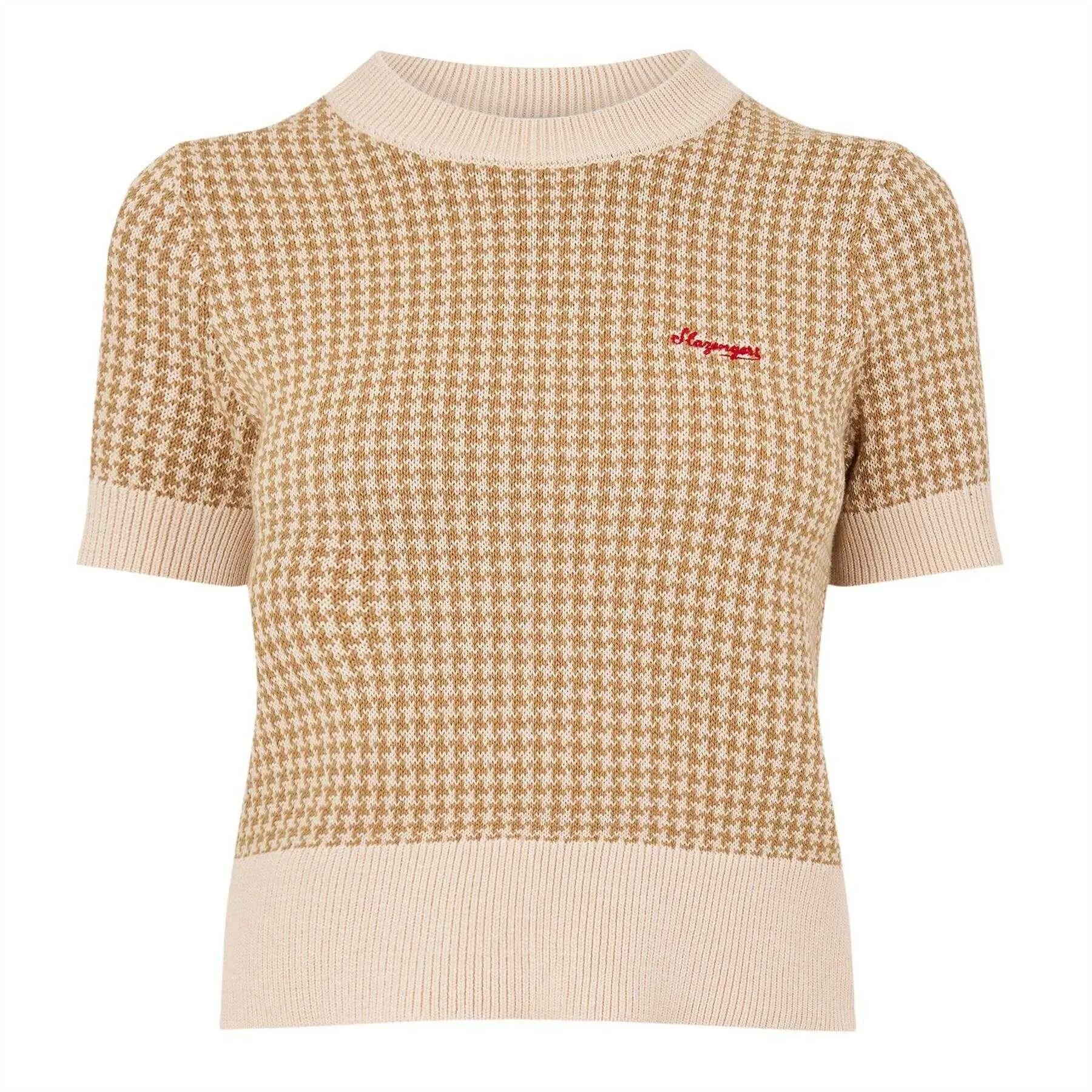 Slazenger Womens/Ladies Houndstooth Knitted Top