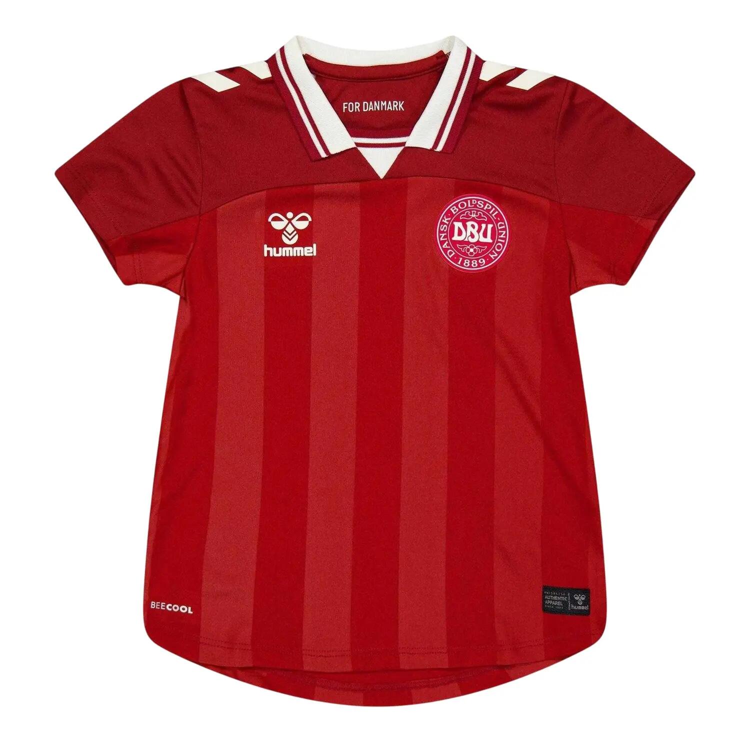 Hummel Childrens/Kids 2025 Denmark Moisture Wicking Home Shirt