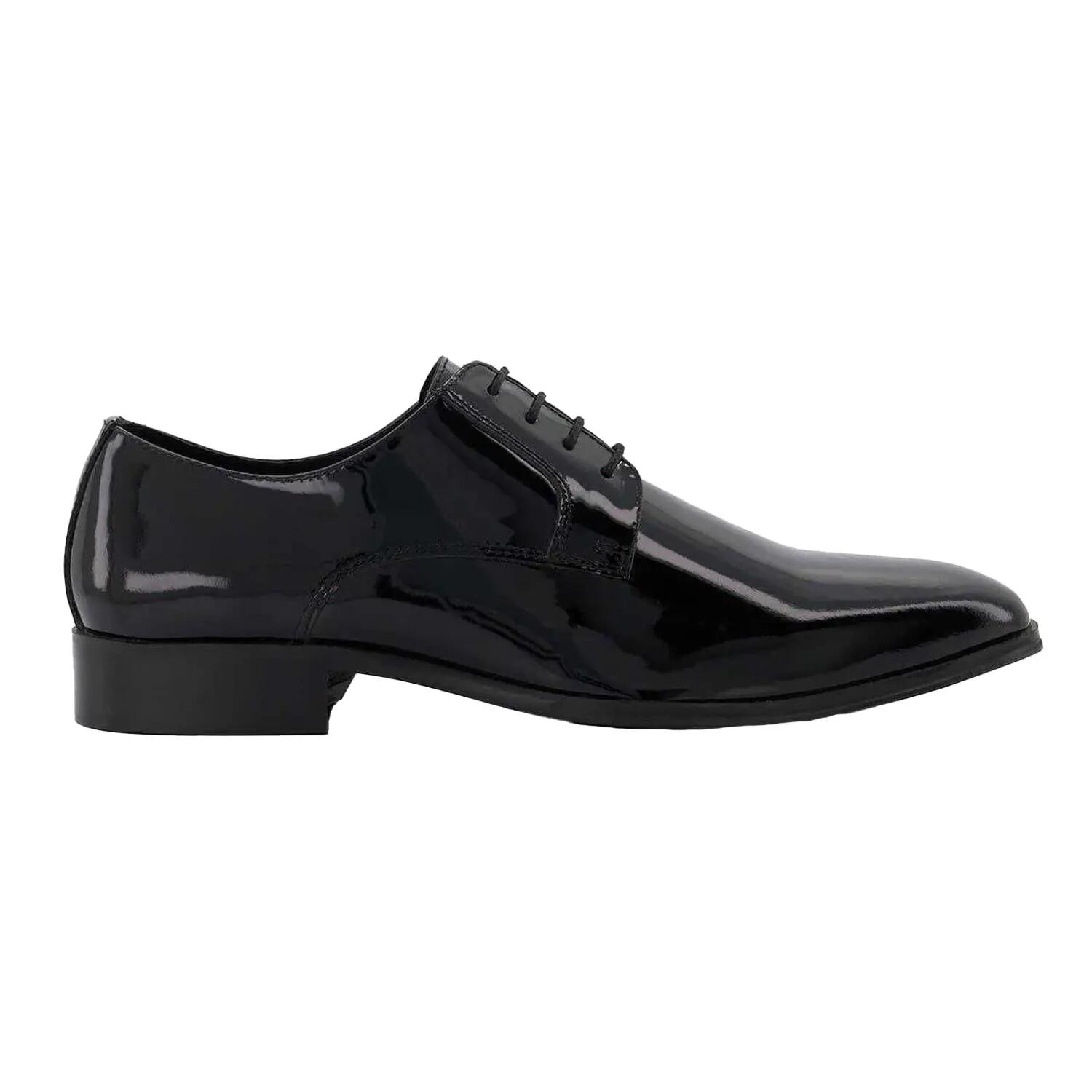 Dune London Mens Formal Low Block Heel Gibson Shoes