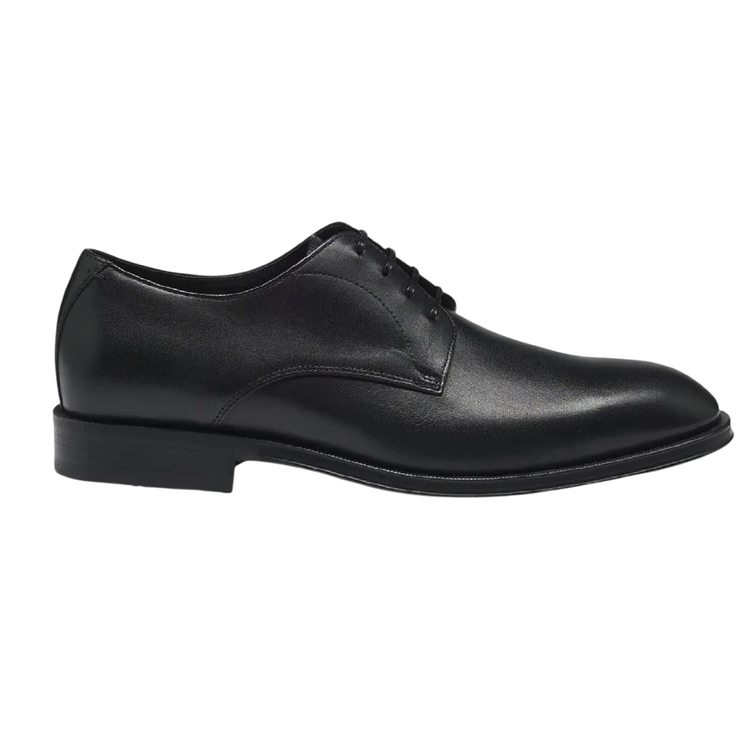 Boss Mens Leather Low Block Heel Formal Shoes