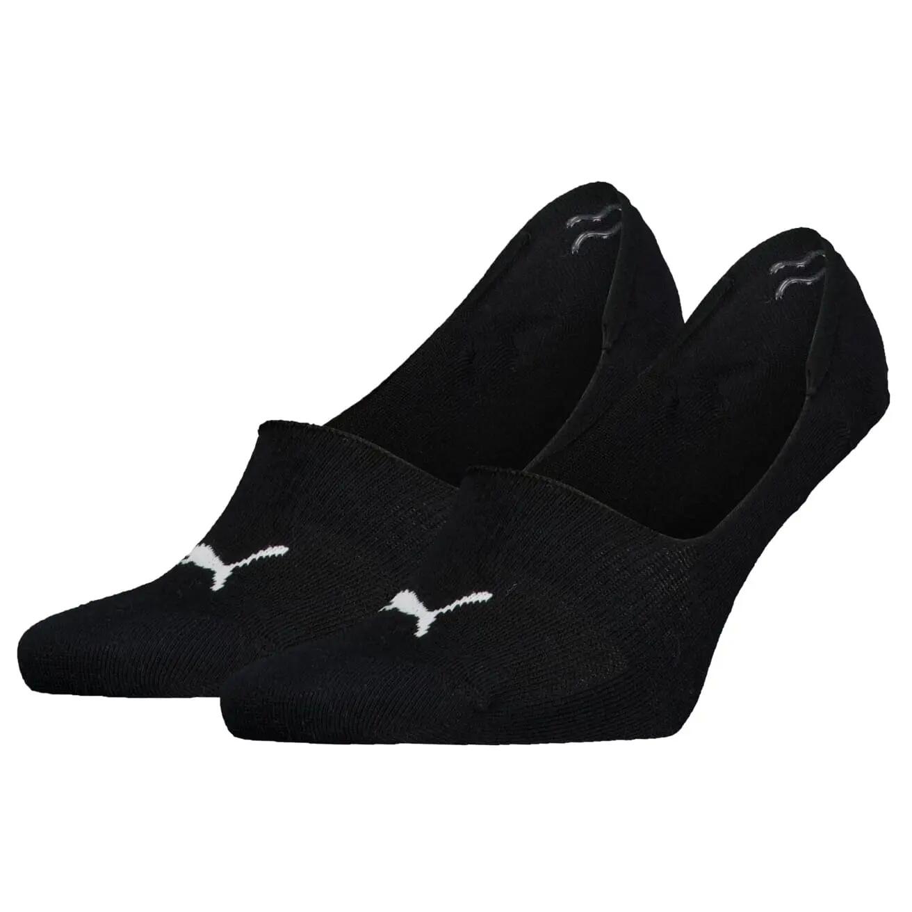 Footies met midden hoog uitgesneden wreef – Black – 43-46 2/3