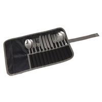 Set de couverts de camping pour 4 adultes - Le noir