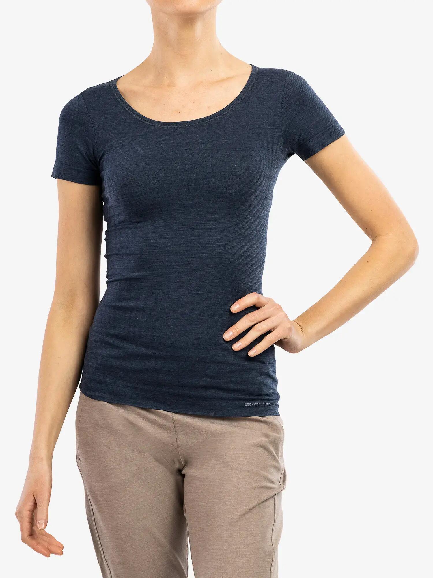Koszulka damska z krótkim rękawem Brubeck COMFORT WOOL 7/7