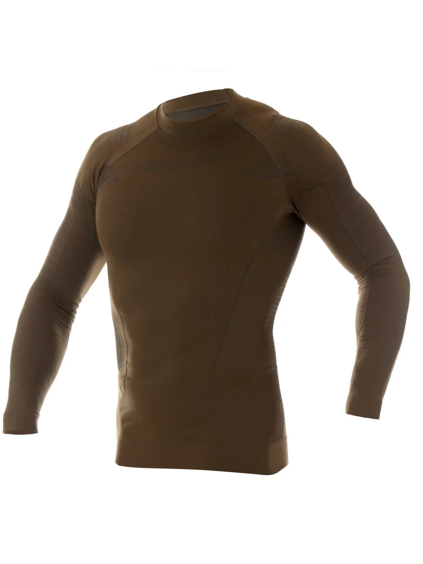 Sous-pull homme thermoactif fil charbon de café RANGER THERMO 3/7