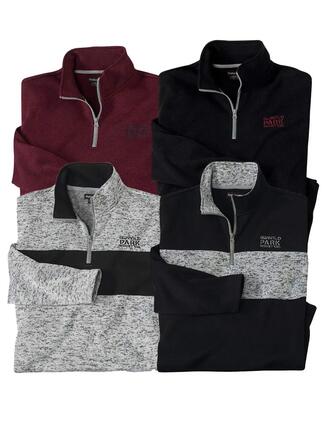 Atlas® Fleece-Sweatshirt 4er-Pack
