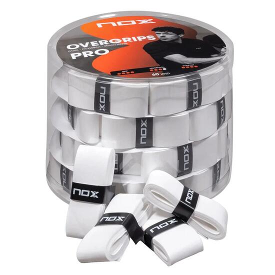 Dose 60 Stk. Overgrips Nox Pro Glatt Weiss