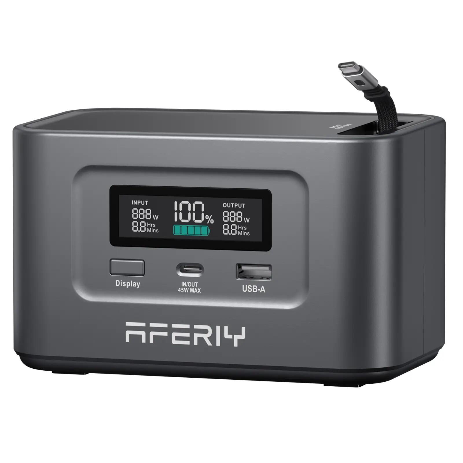 Station électrique portable -100W 99,2Wh -2 USB-C PD3.0 -Câble magnétique 70cm 1/14