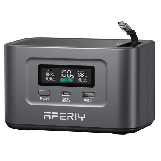 Station électrique portable -100W 99,2Wh -2 USB-C PD3.0 -Câble magnétique 70cm
