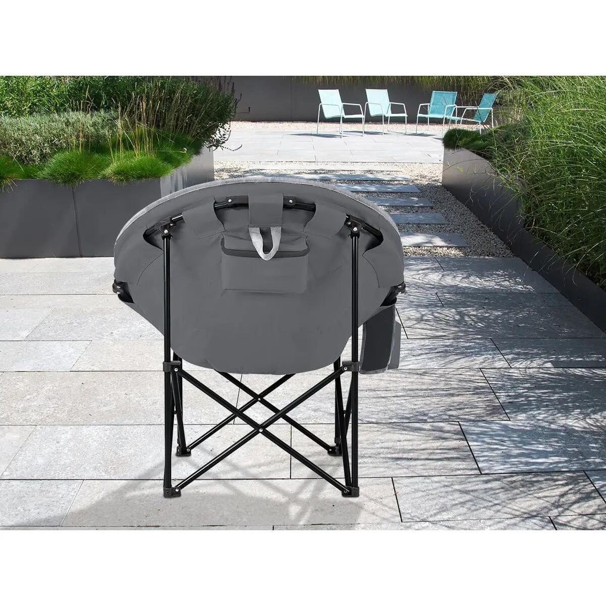 Gebraucht - Campingstuhl Moonchair Sirkka - klappbar, Kühlfach, Getränkehalter 6/14