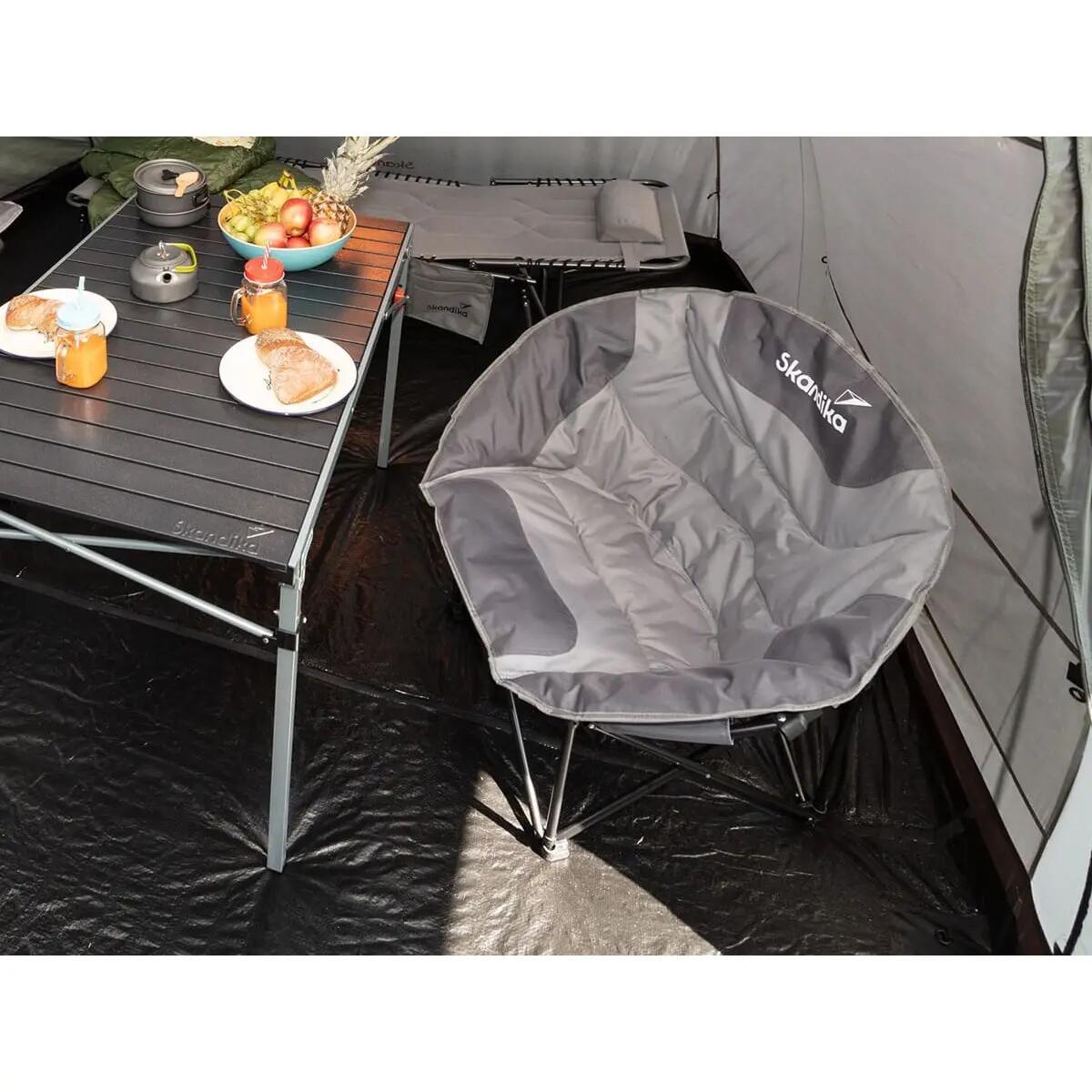 Gebraucht - Campingstuhl Moonchair Sirkka - klappbar, Kühlfach, Getränkehalter 5/14