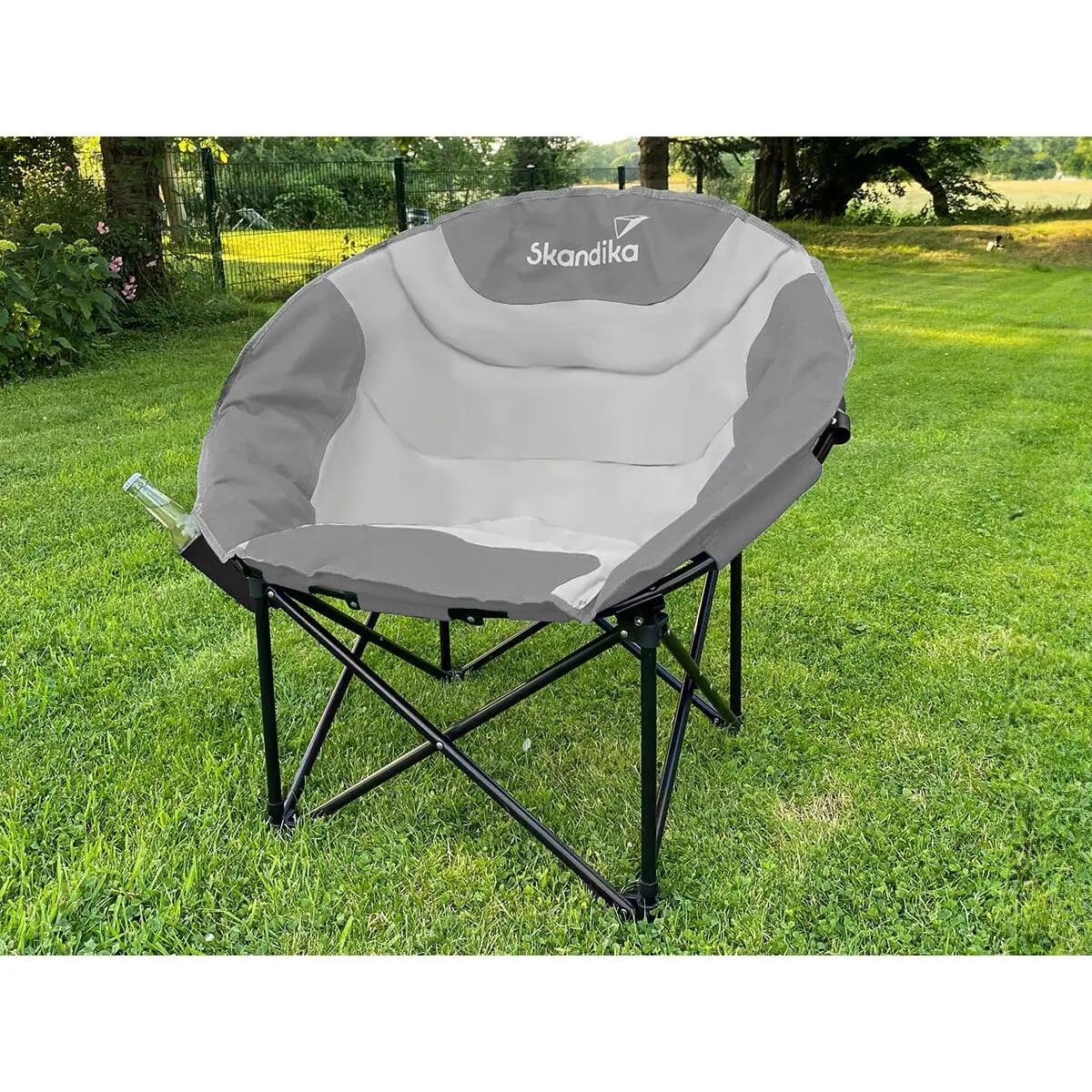 Gebraucht - Campingstuhl Moonchair Sirkka - klappbar, Kühlfach, Getränkehalter 2/14