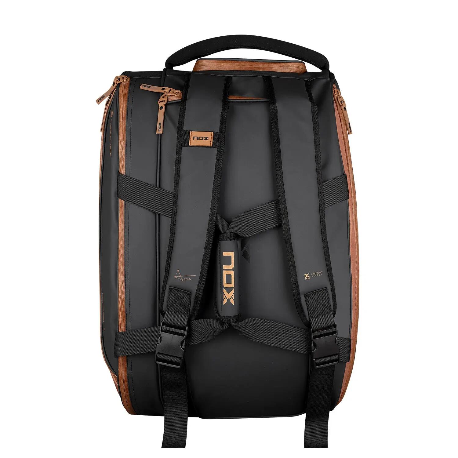 Saco de pádel Nox LUXURY OPEN SERIES PRETO/castanho 5/7
