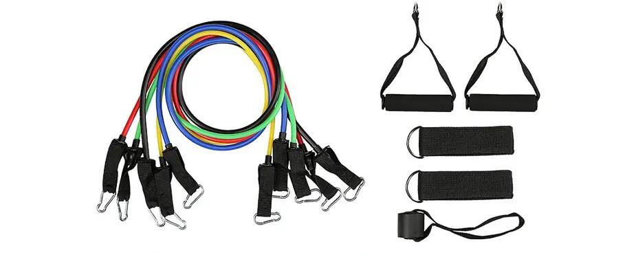 Fitness sada gum a expandérů TOPKO 11 ks 3/9