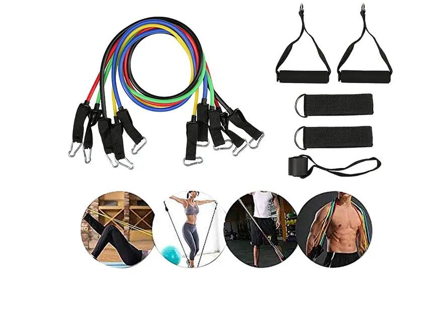 Fitness sada gum a expandérů TOPKO 11 ks 2/9
