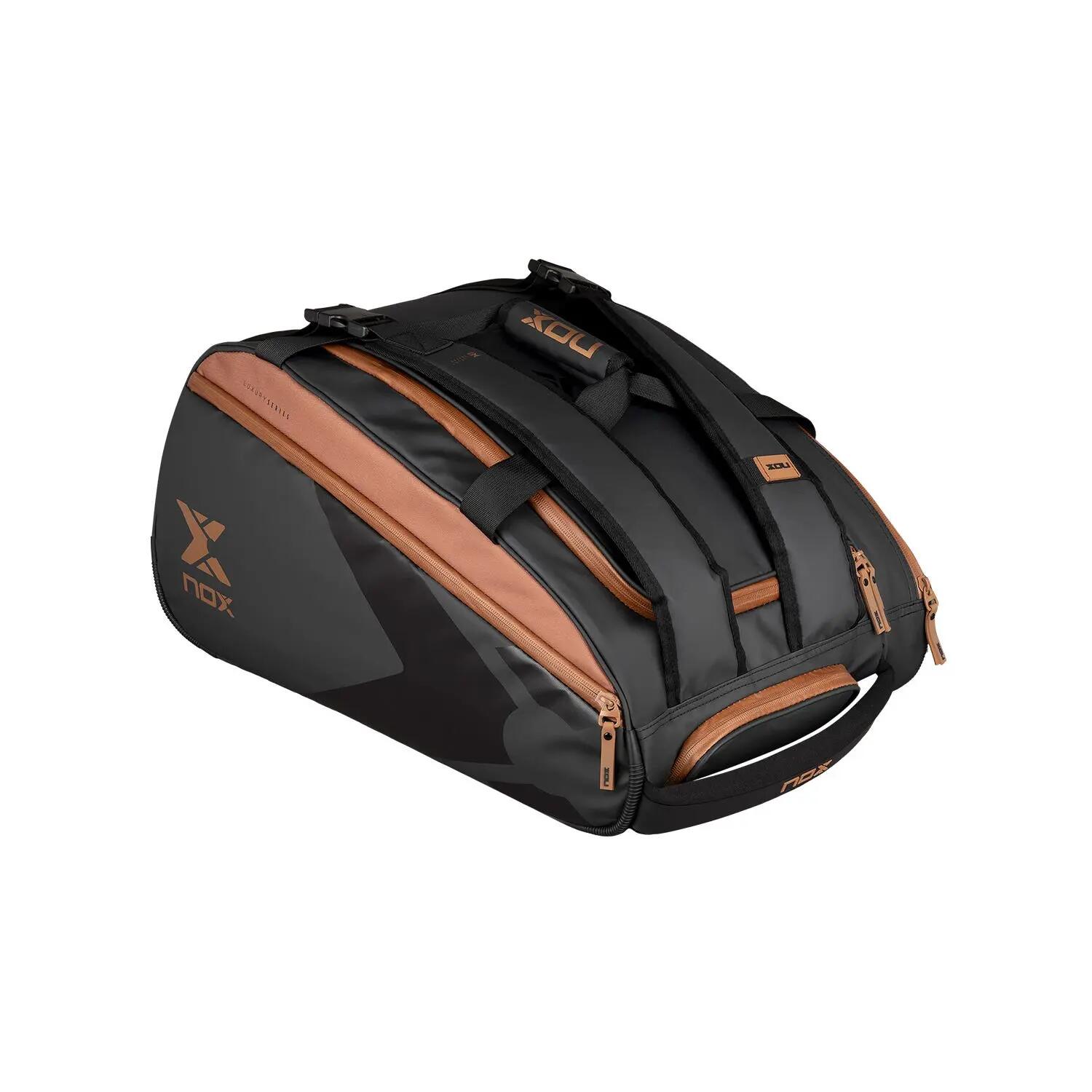 Saco de pádel Nox LUXURY OPEN SERIES PRETO/castanho 2/7