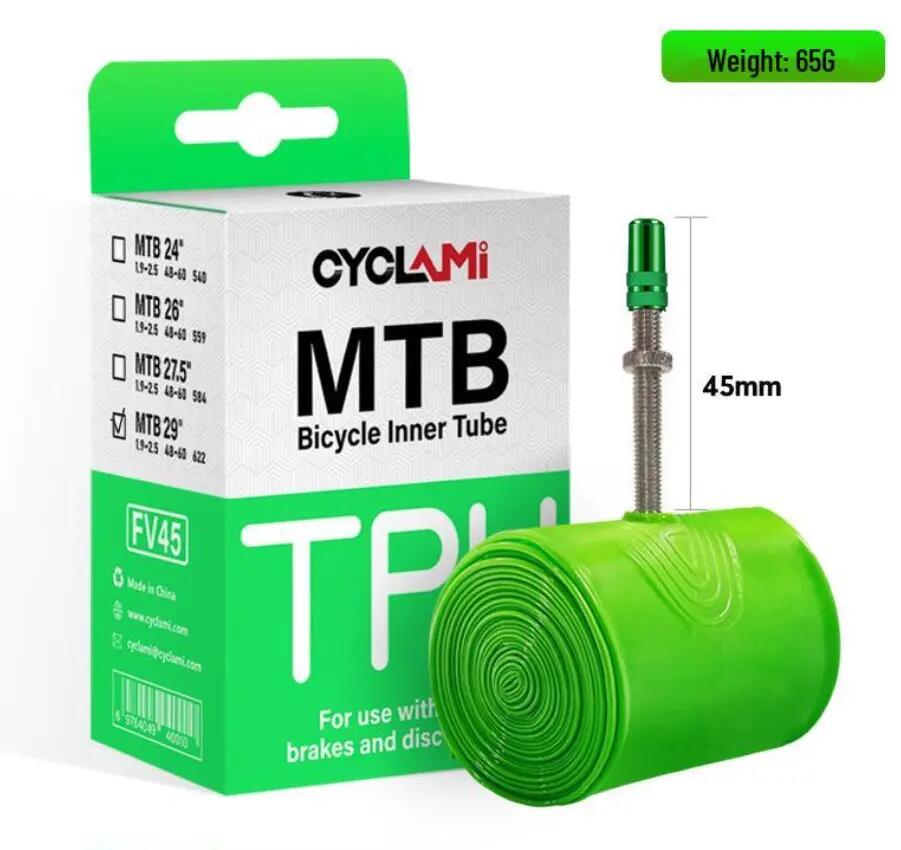 CYCLAMI Ultralehká cyklistická TPU duše MTB 29" 1.9–2.5 - 65 g